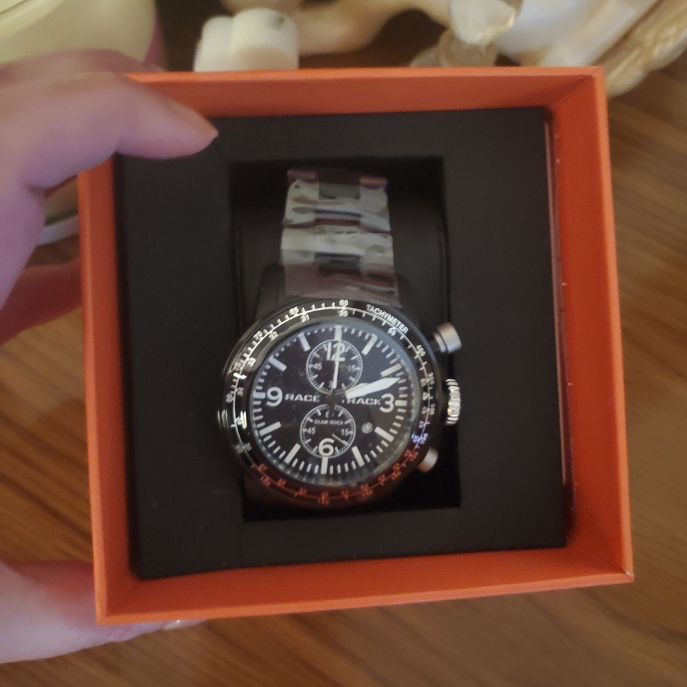 Black and Silver Watch